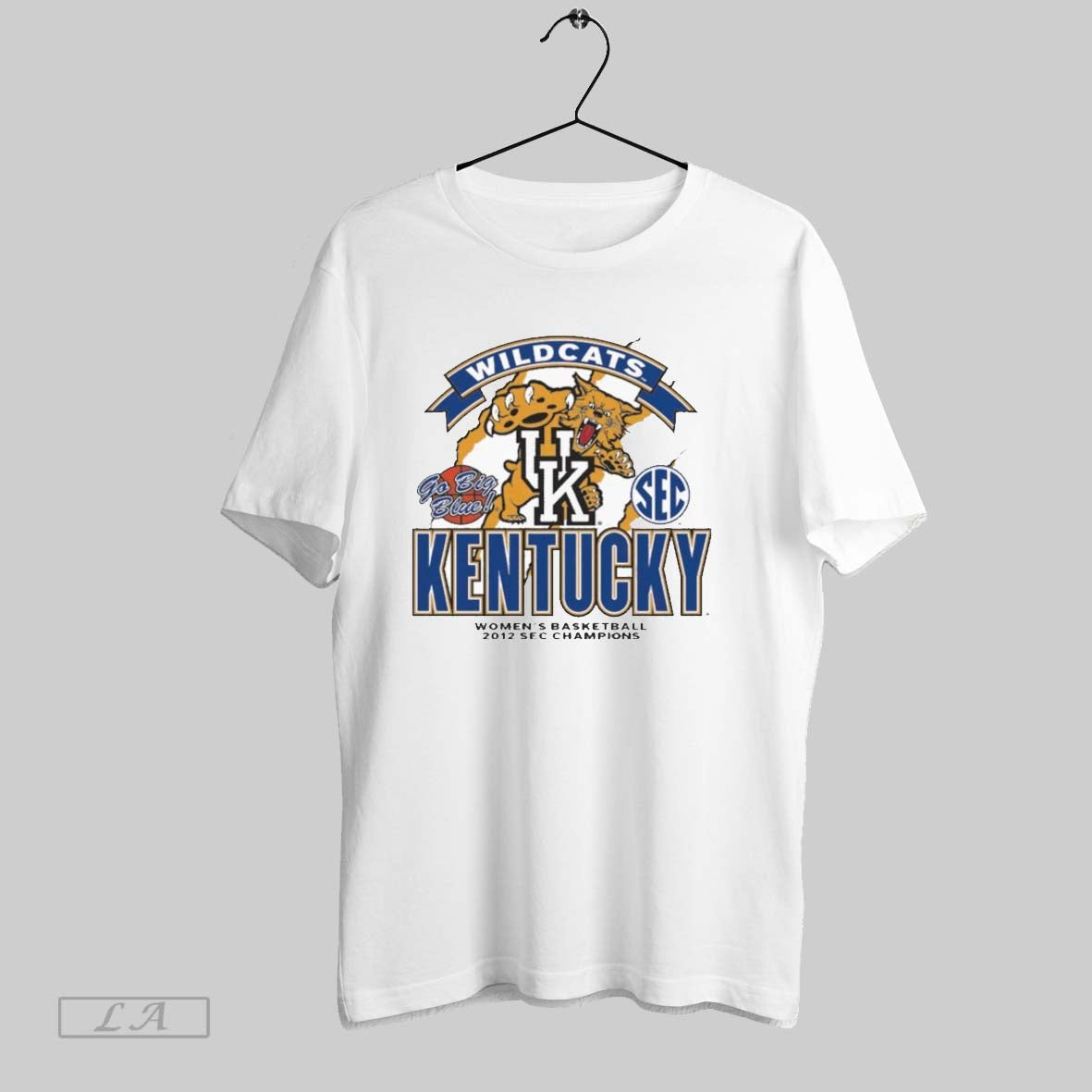 Original Kentucky Wildcats Womens Basketball 2012 Go Big Blue Sec Champions Mascot