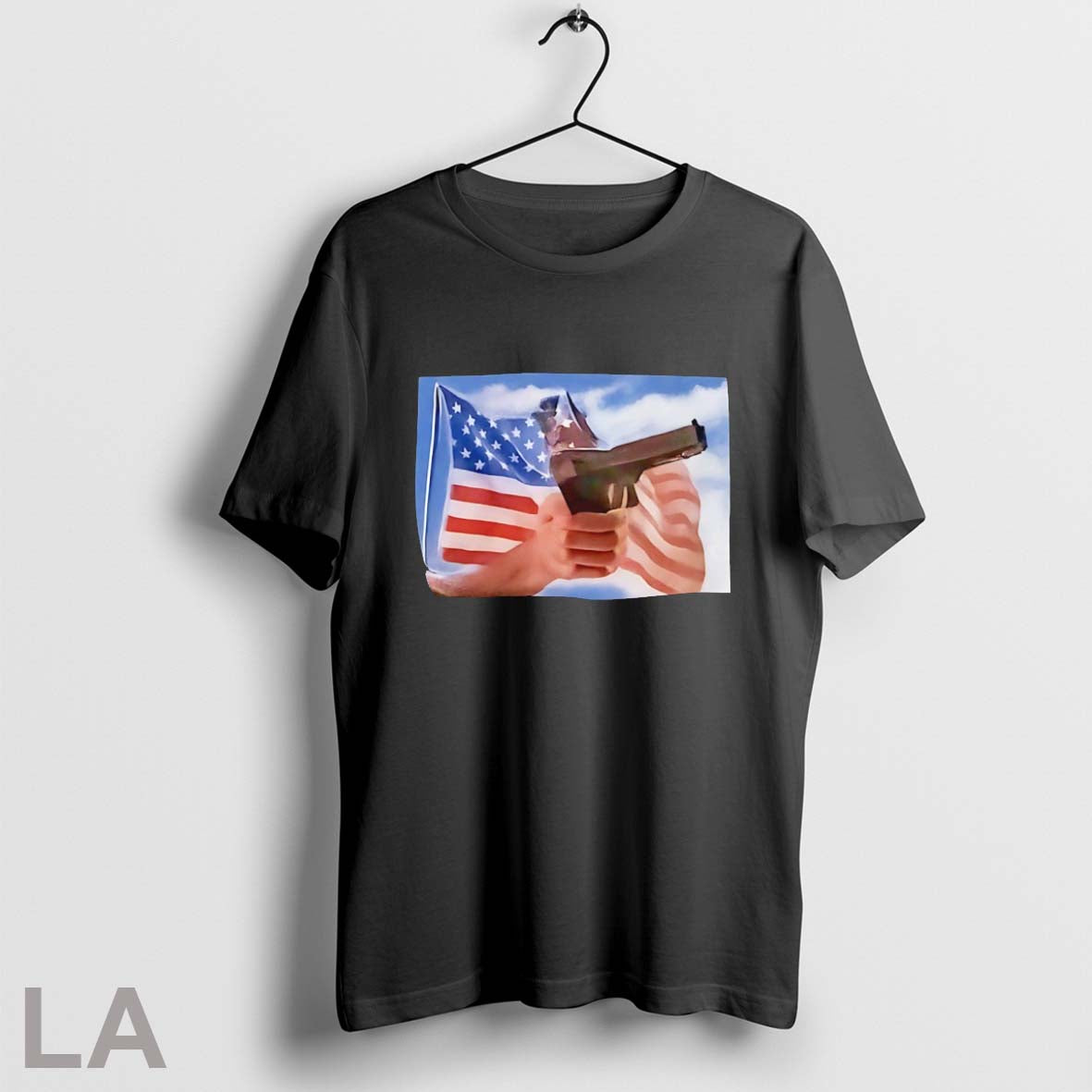 Original Land Of The Free Home Of The Brave Gun Parody