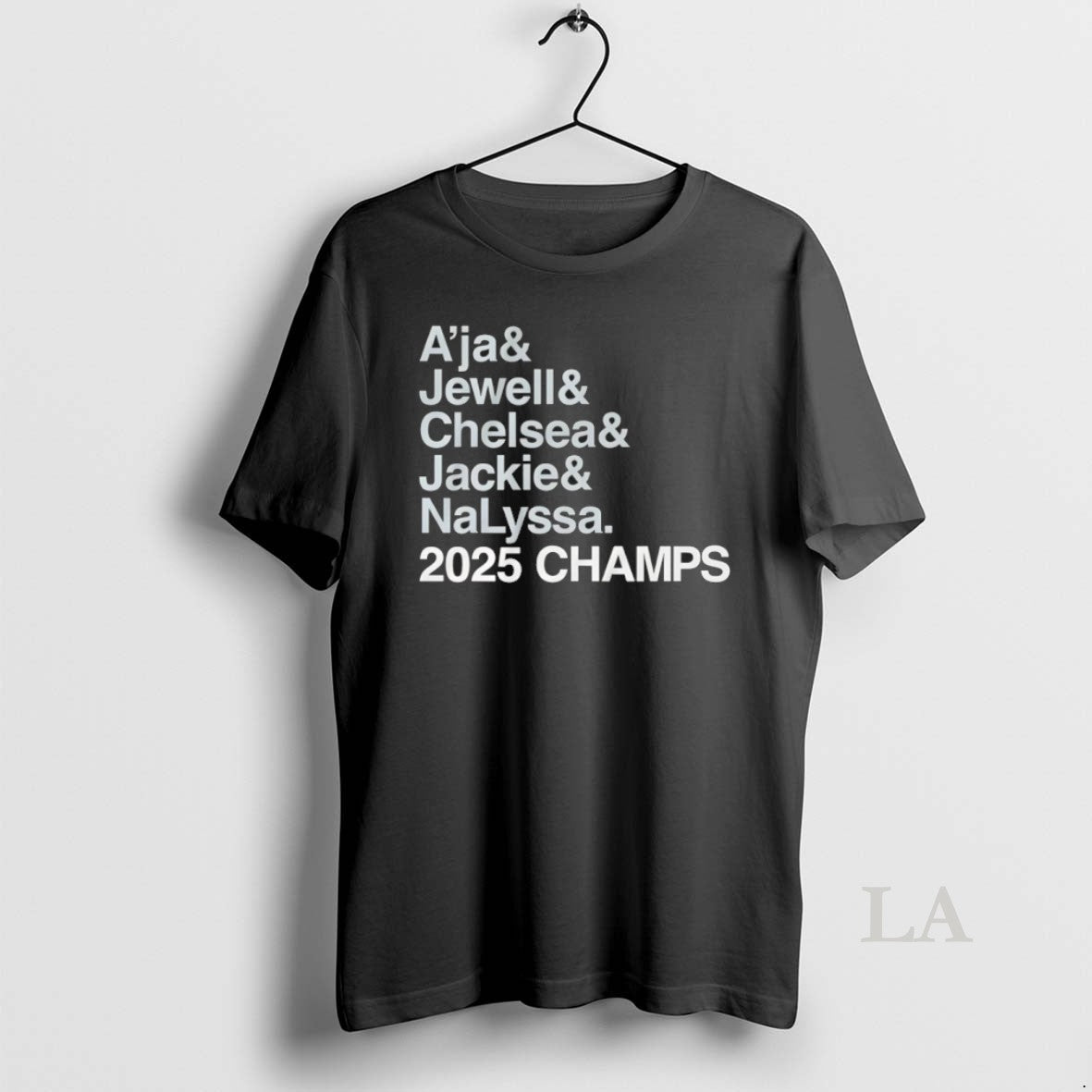 Original Las Vegas Aces Player Aja Jewell Chelsea Jackie Nalyssa 2025 Wnba Finals Champions