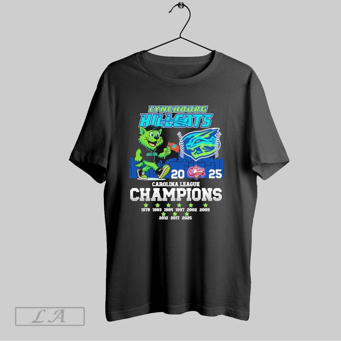 Original Lynchburg Hillcats Mascot 9 Time Carolina League Champions
