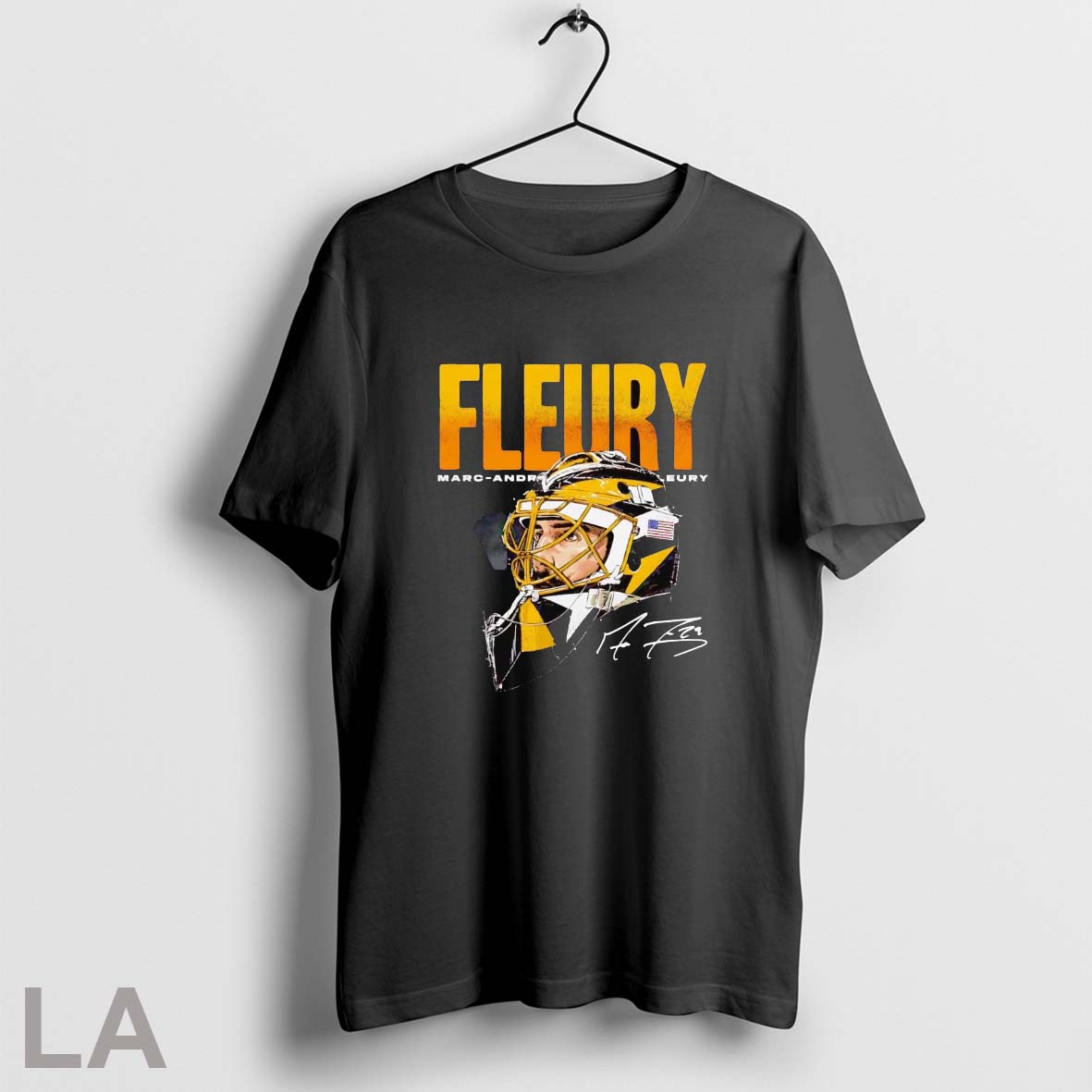Original Marc Andre Fleury Pittsburgh Hockey Mask Signature