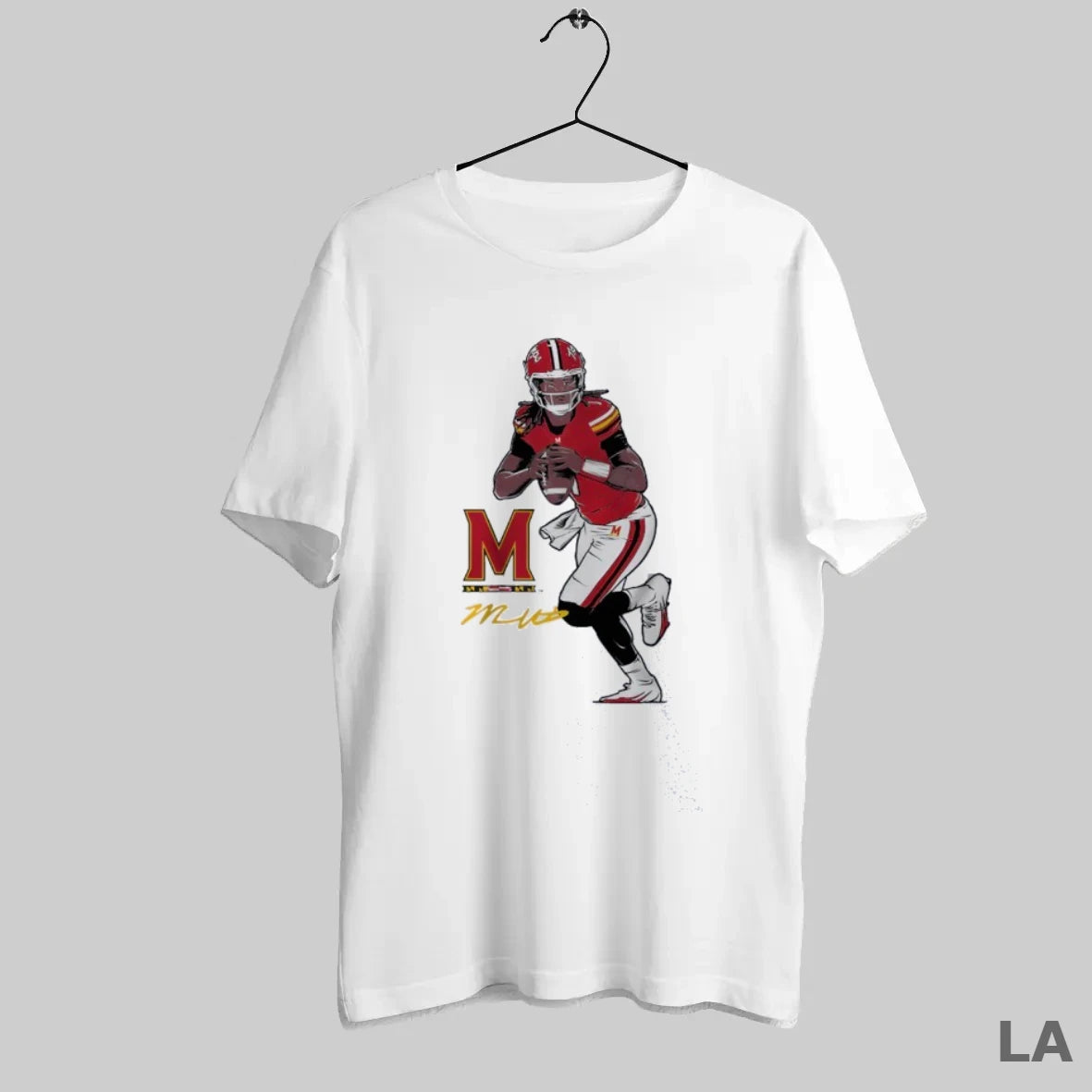 Original Maryland Football Malik Washington Superstar Pose Signature