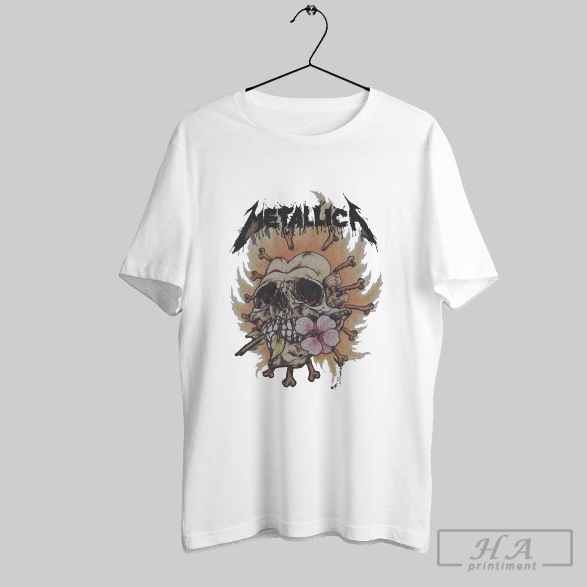 Original Metallica Burning Flower Sleeveless