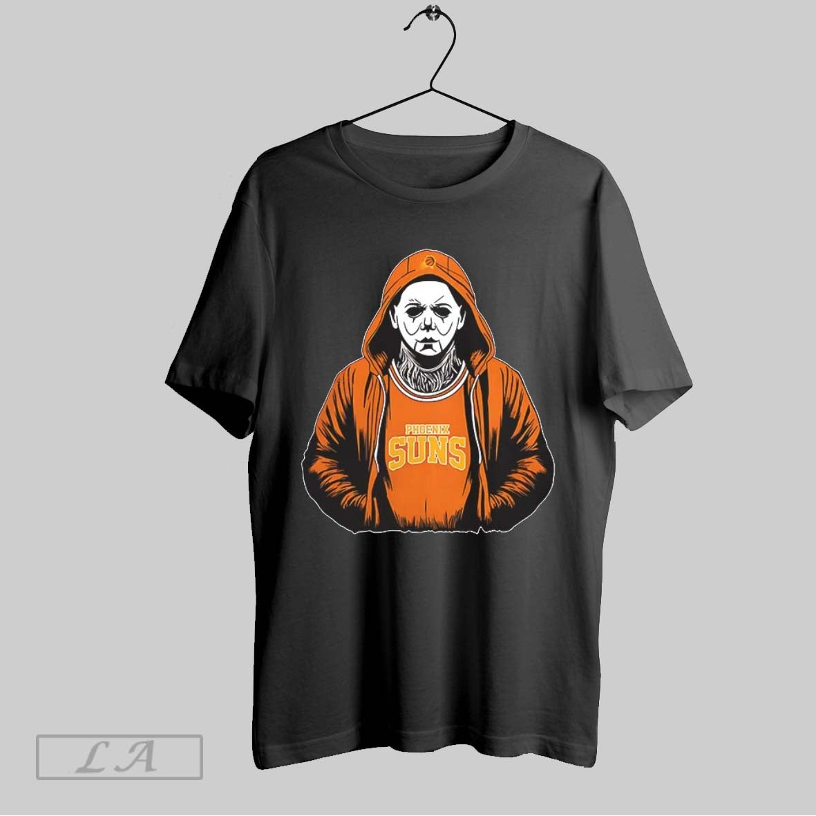 Original Michael Myers Wearing Phoenix Suns Nba Scary Halloween 2025 V Neck