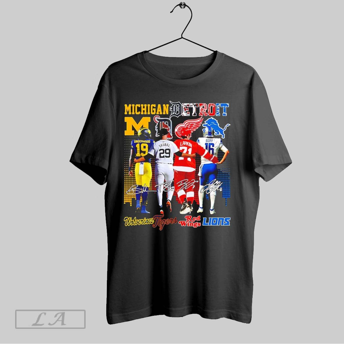 Original Michigan Detroit Pride In Local Sports Teams Player Signature