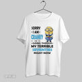 Original Minions Sorry I Am Cranky Im Going Through My Terrible Seventies Right Now