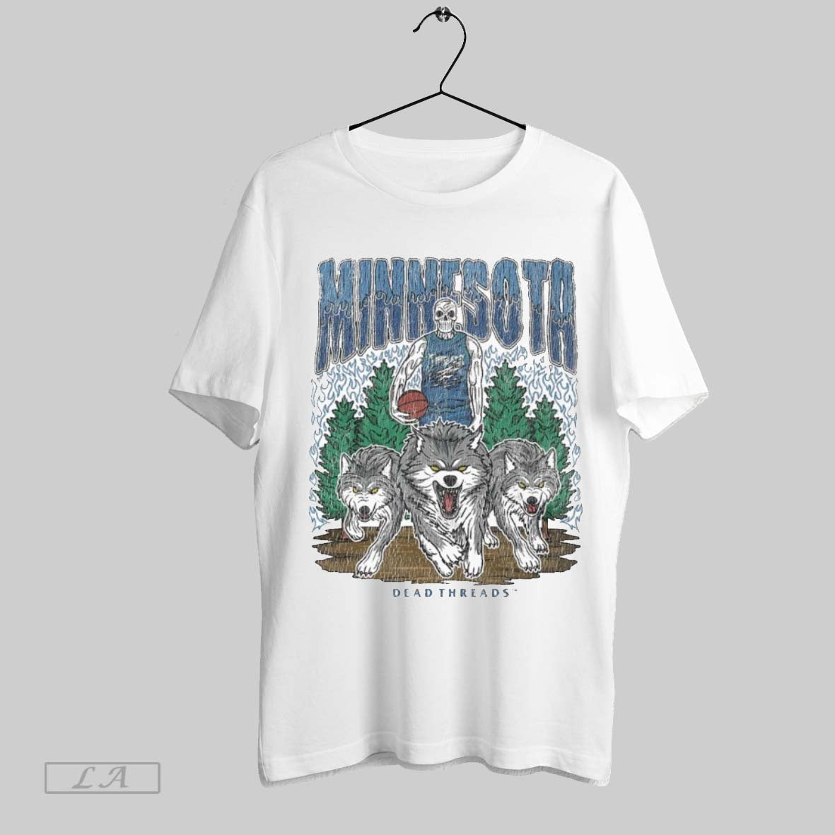 Original Minnesota Timberwolves Dead Threads Skeleton