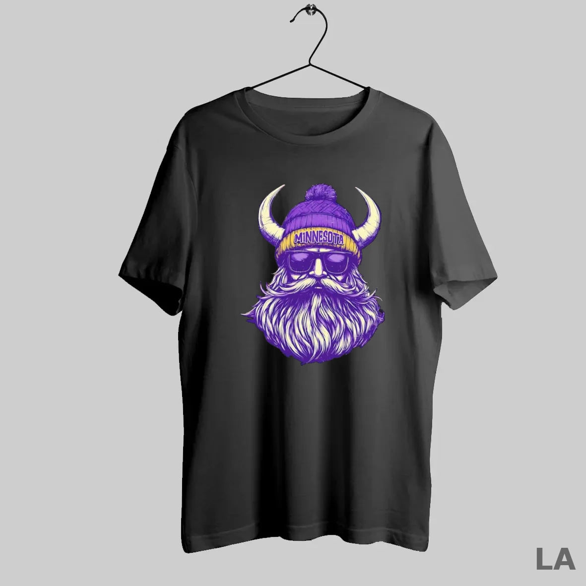 Original Minnesota Viking Football Big Head Mascot Retro Style