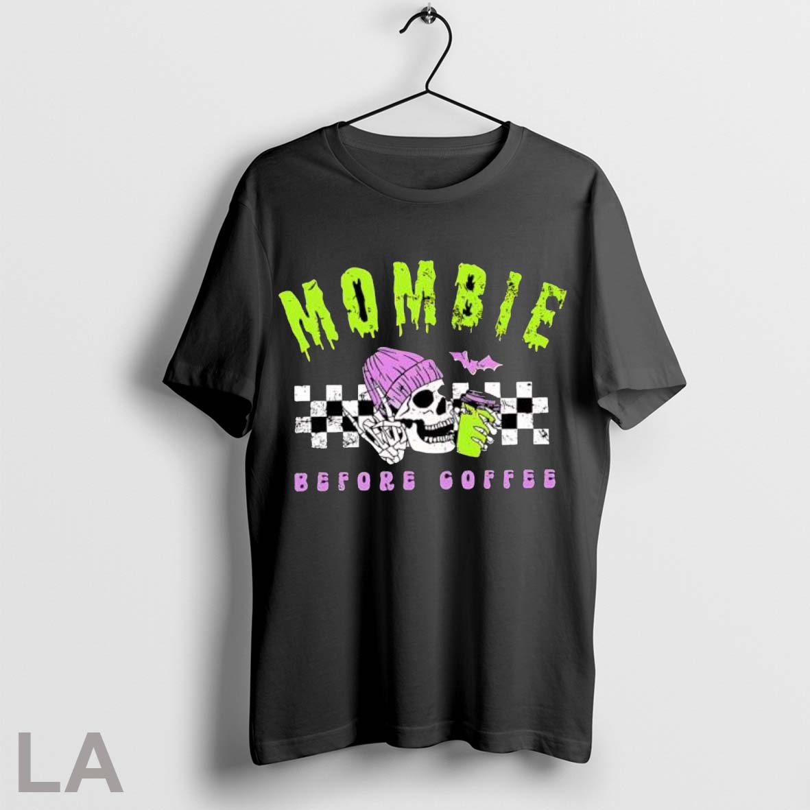 Original Mombie Before Coffee Spooky Mama Halloween T Shirt