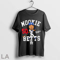 Original Mookie Betts Royal Los Angeles Dodgers Caricature Number 50 T Shirt