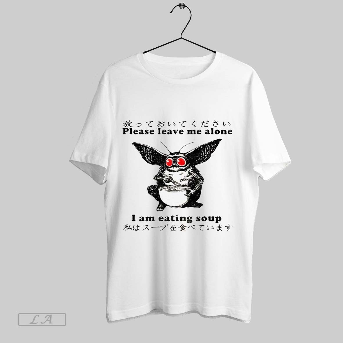 Original Mothman Drinks Soup Please Leave Me Alone I Am Eating Soup