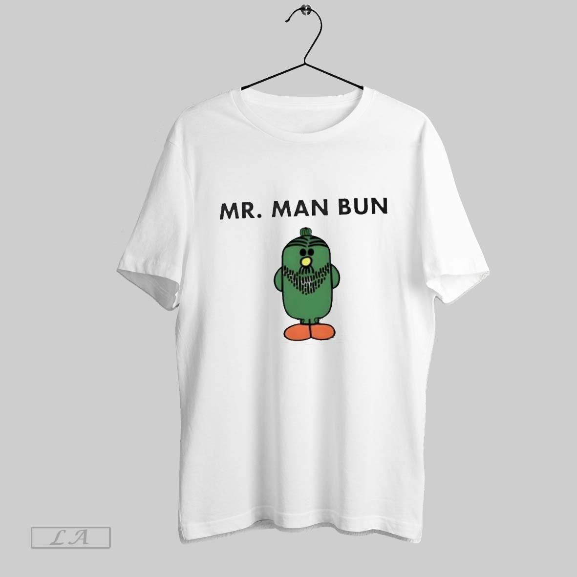 Original Mr Man Bun Hipster Cartoon