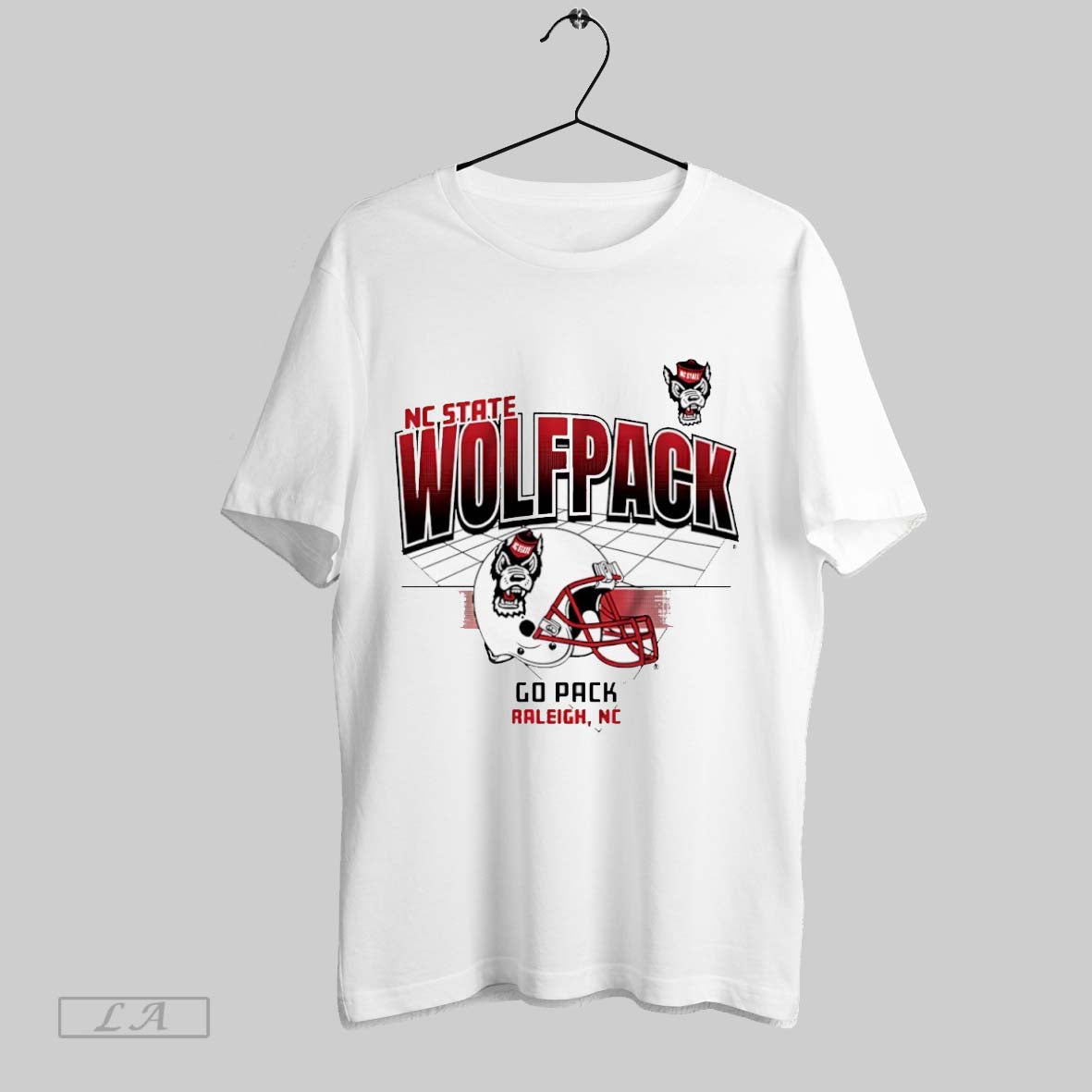 Original Nc State Wolfpack Football Go Pack Raleigh Nc Helmet Grid