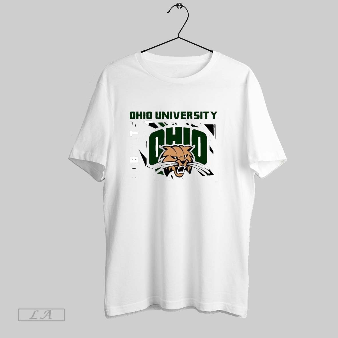 Original Nice Ohio University Bobcats Ohio Bobcat Head Abstract