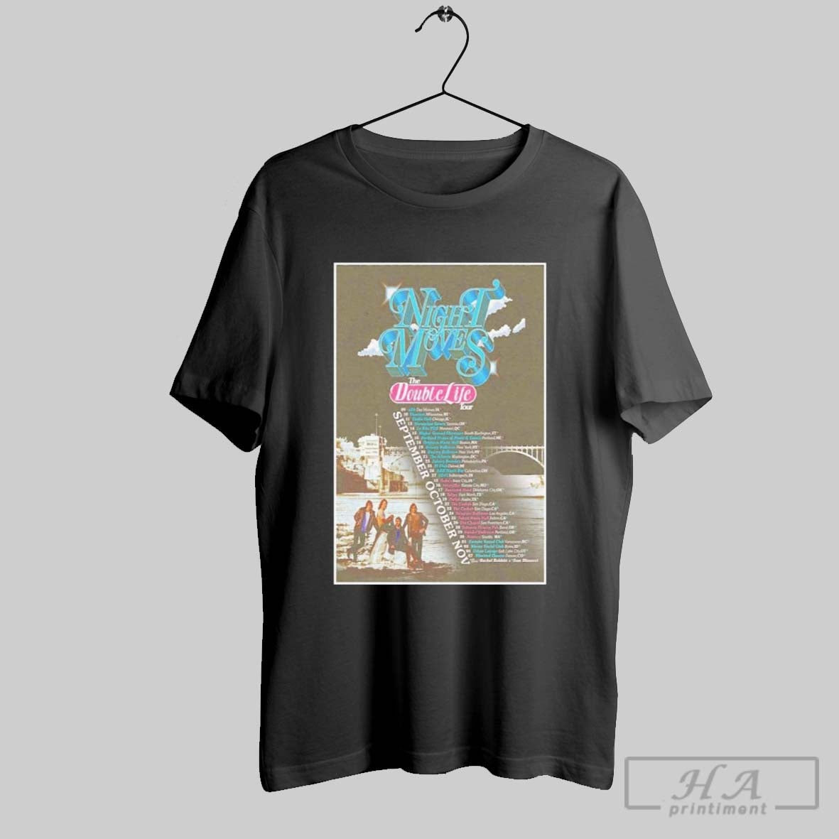 Original Night Moves The Double Life Tour 2025 Poster