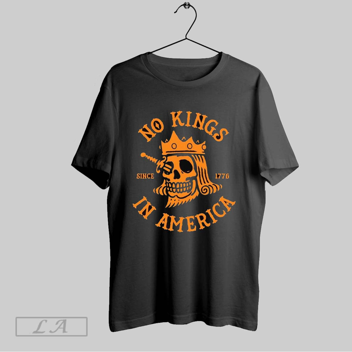 Original No Kings Skull In America Since 1776 Halloween