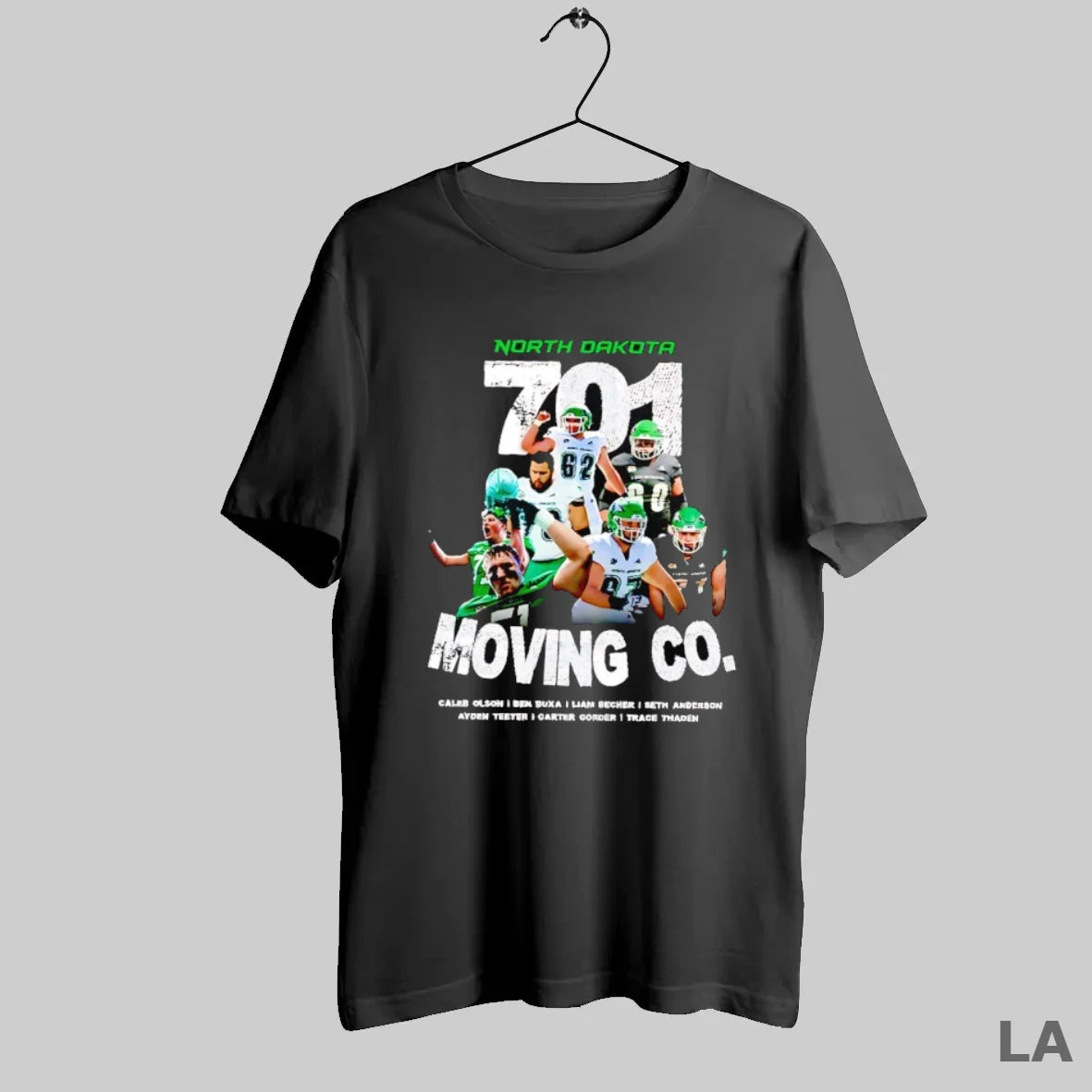 Original North Dakota Football 701 Moving Co Legend Names