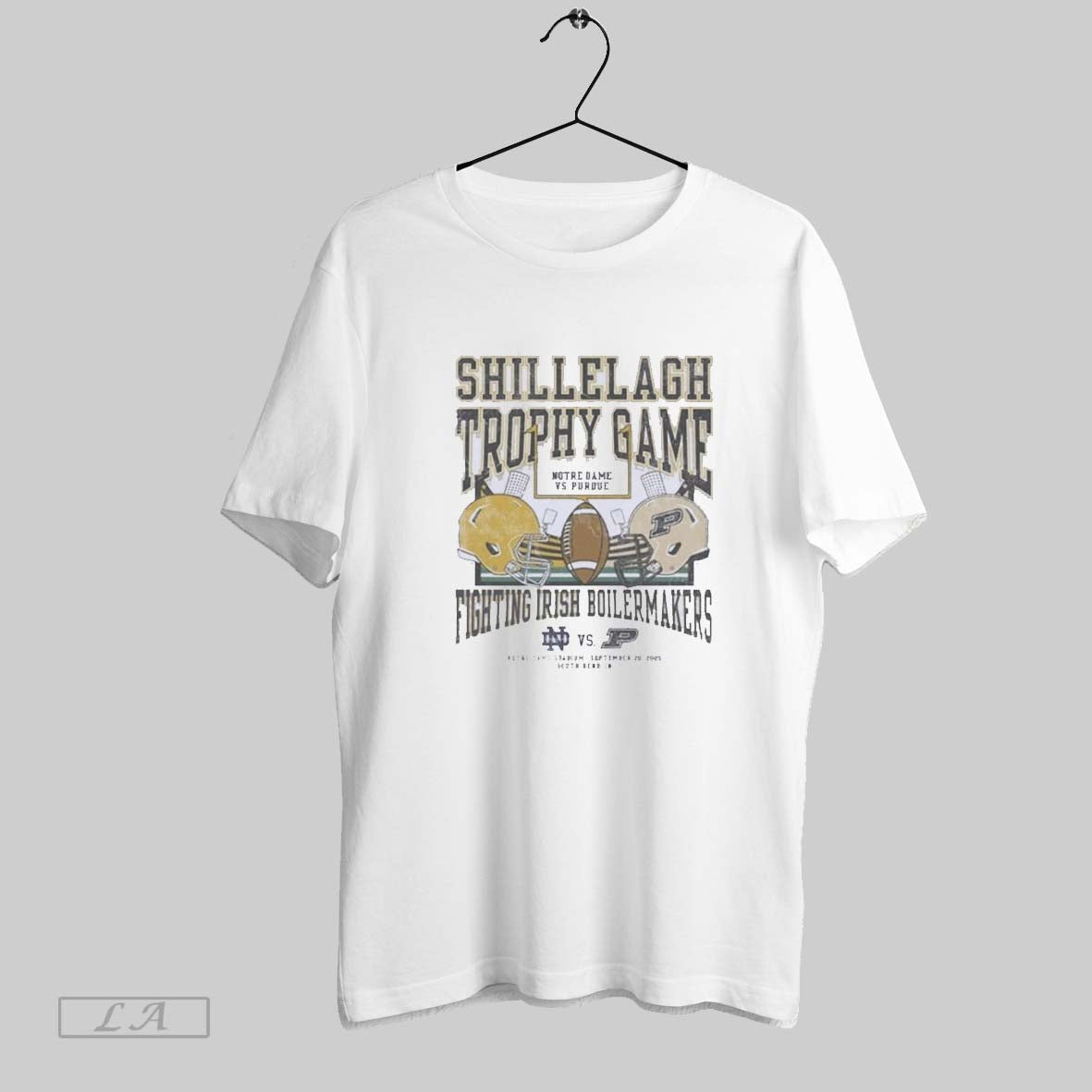Original Notre Dame Fighting Irish Vs Purdue Boilermakers 2025 Shillelagh Trophy Game