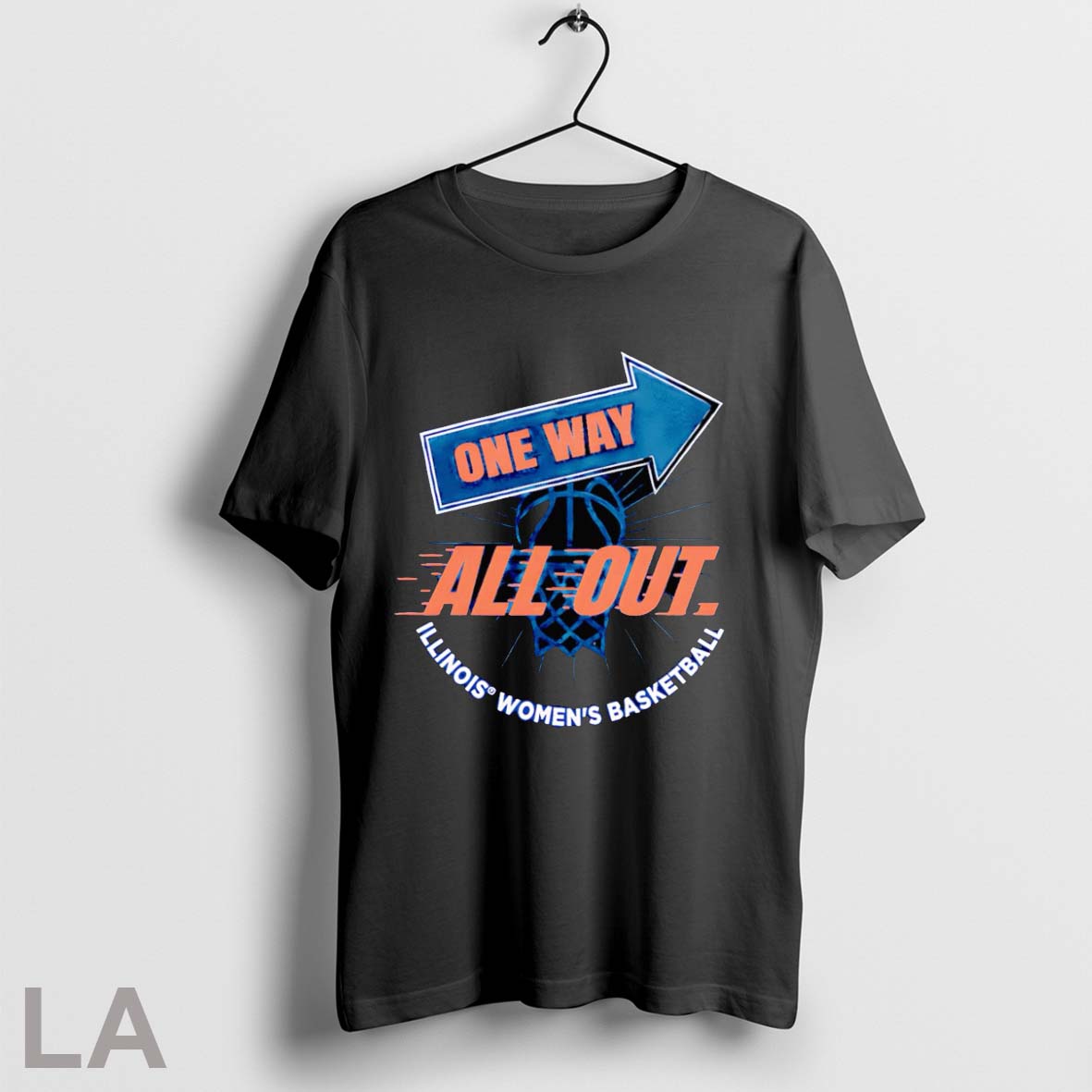 Original One Way All Out Illinois Womens Basketball T Shirt