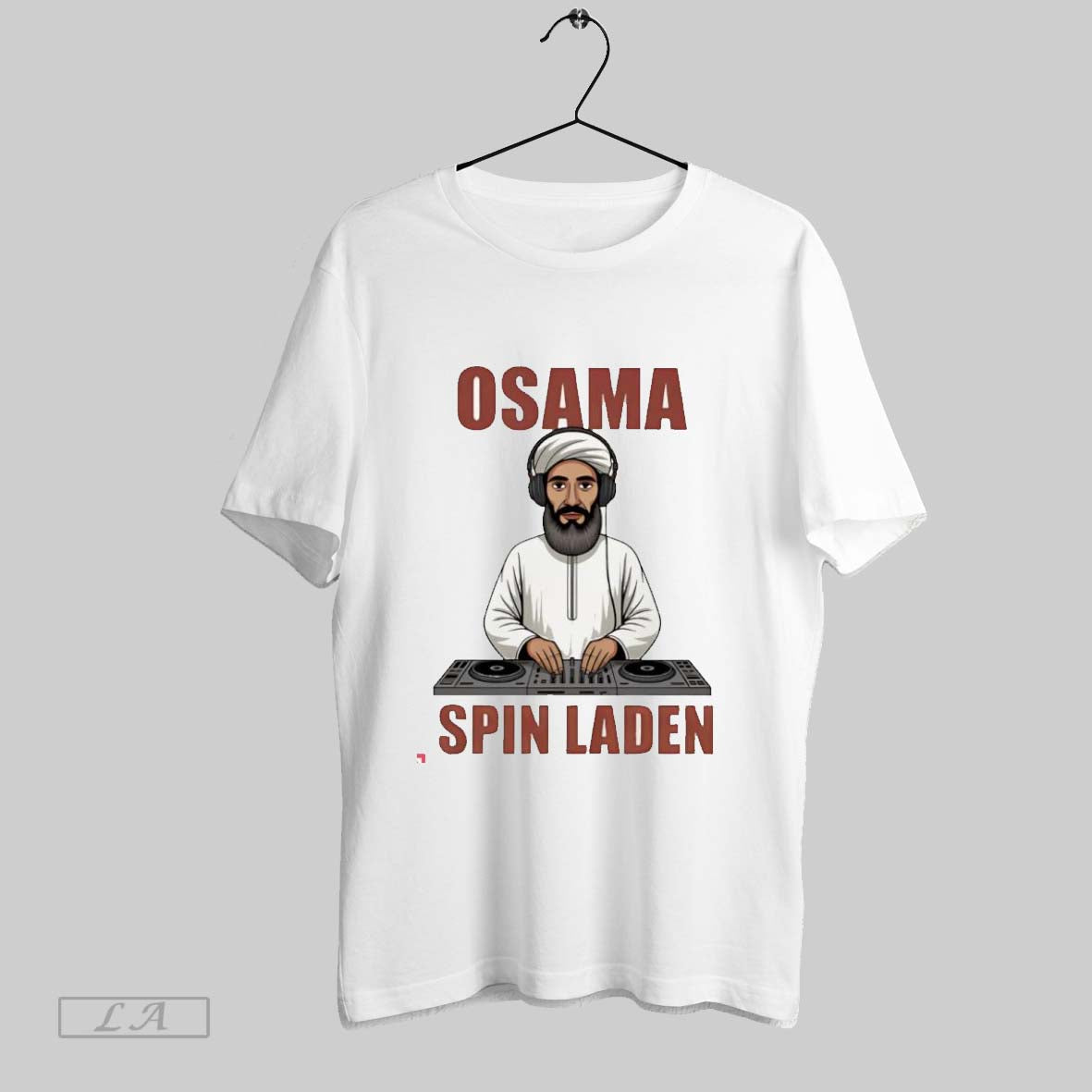 Original Osama Spin Laden Dj Funny Graphic