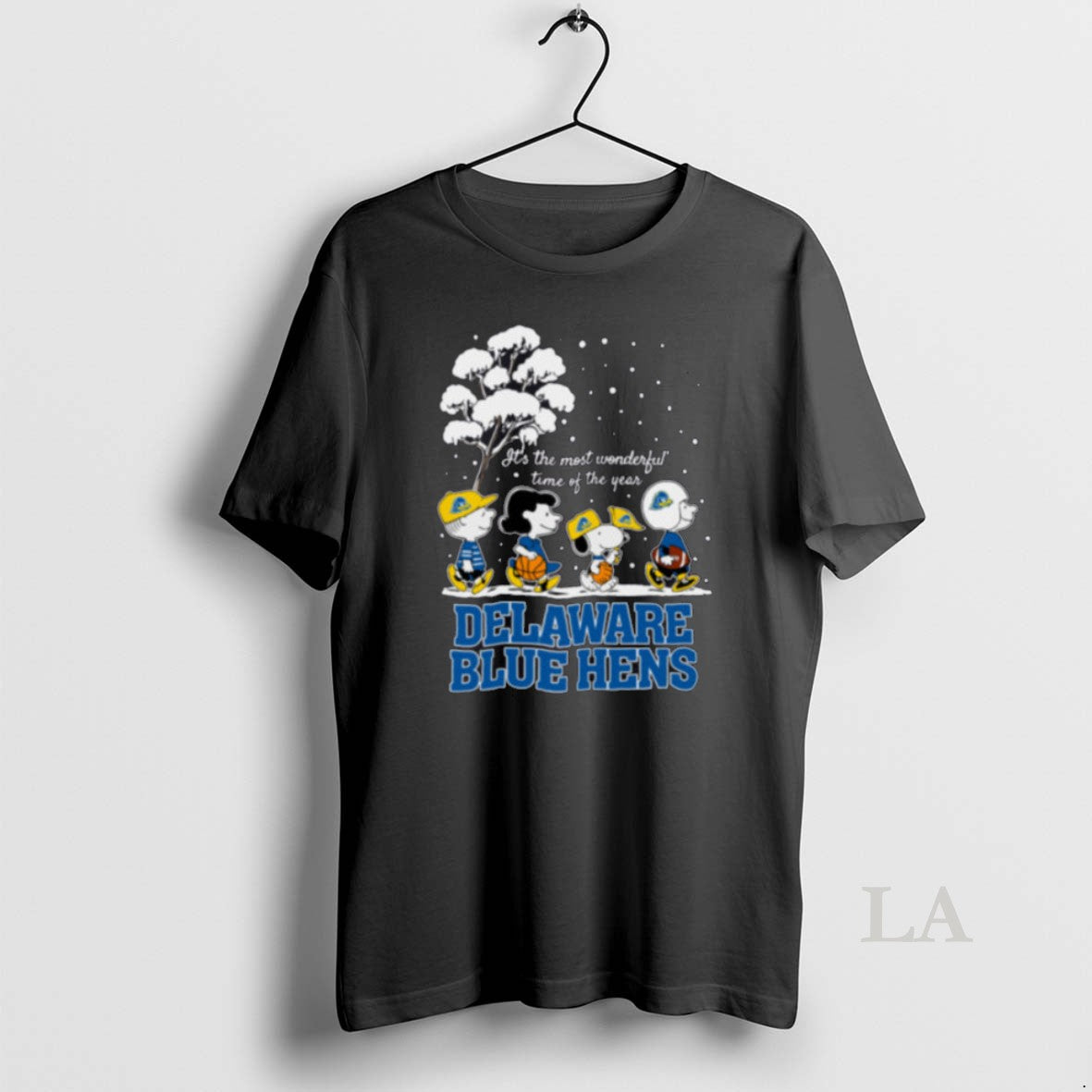 Original Peanuts Delaware Blue Hens Winter Its The Most Wonderful Time Of The Year
