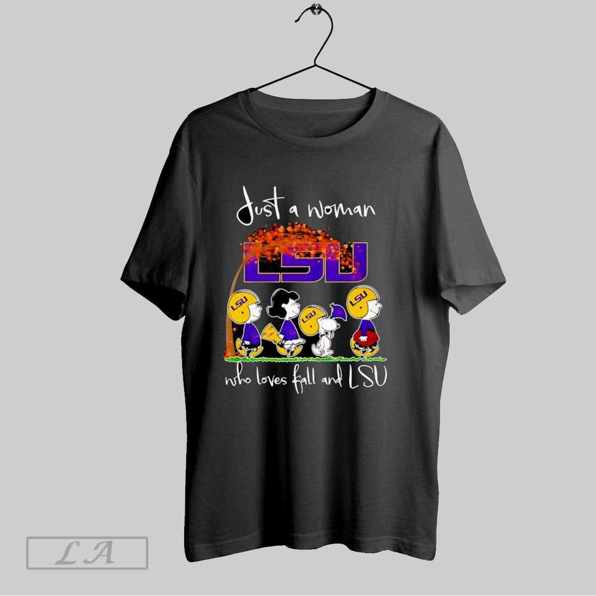 Original Peanuts Just A Woman Who Loves Fall And Lsu