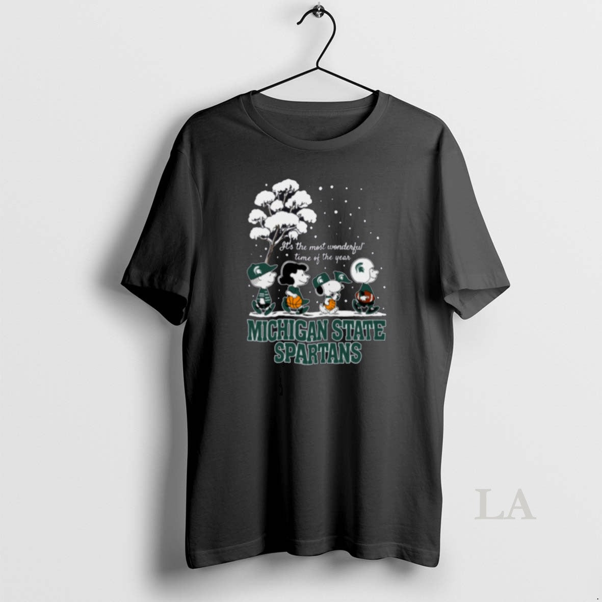 Original Peanuts Michigan State Spartans Winter Its The Most Wonderful Time Of The Year