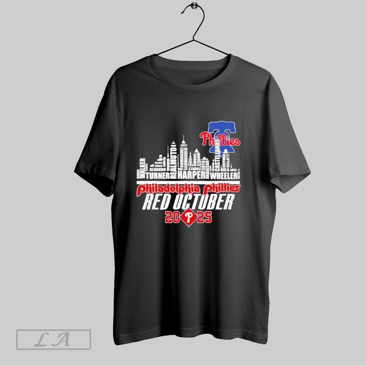 Original Philadelphia Phillies Skyline Player Name Red October 2025