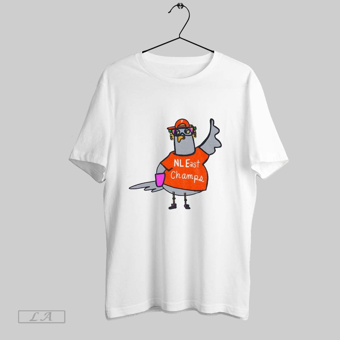 Original Pigeon Philadelphia Phillies Baseball Nl East Champs Cartoon