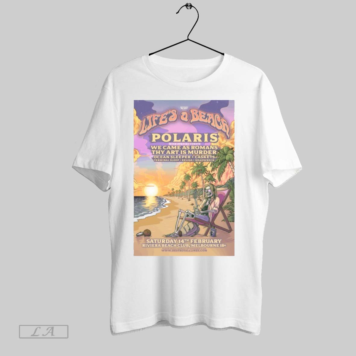 Original Polaris Lifes A Beach Festival Saturday 14th February Riviera Beach Club Melbourne Skeleton