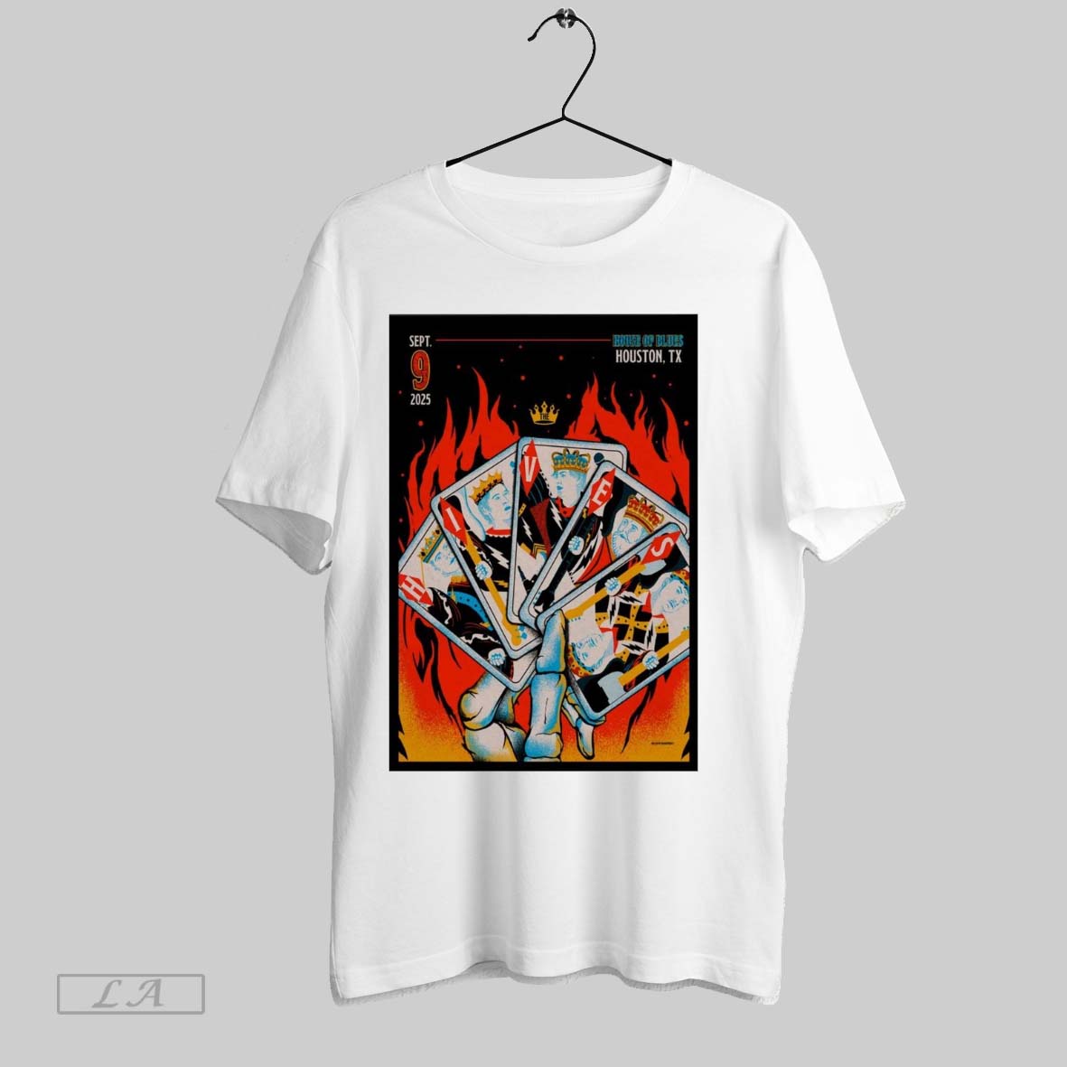 Original Poster The Hives House Of Blues September 9 2025 Houston Tx T Shirt
