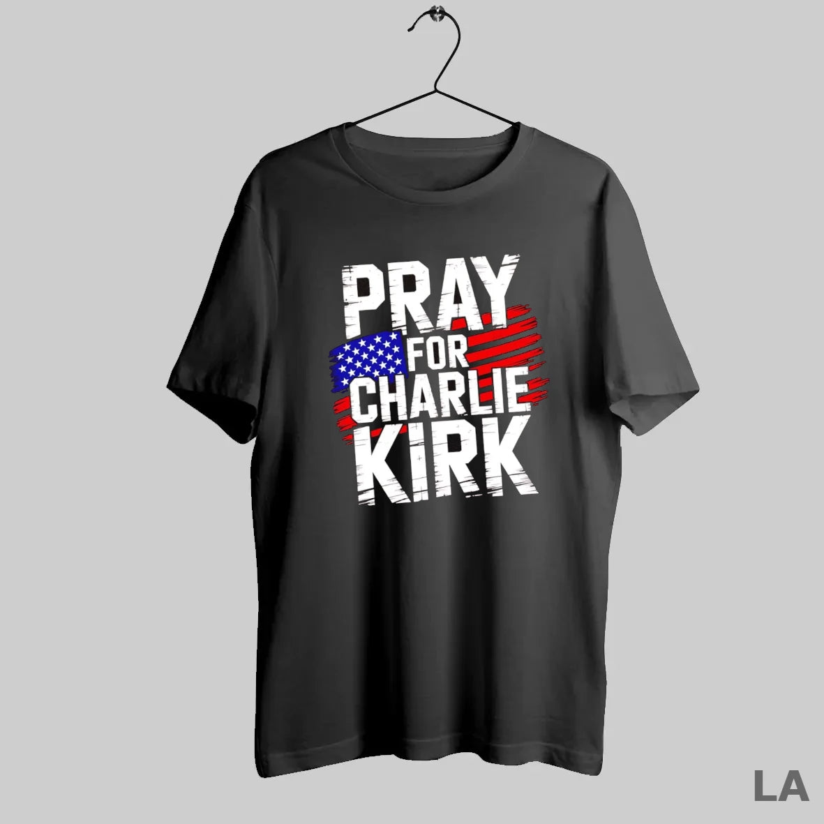Original Pray For Charlie Kirk Us Flag
