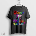 Original Queer Joy Is Resistance Rainbow Text With Stars