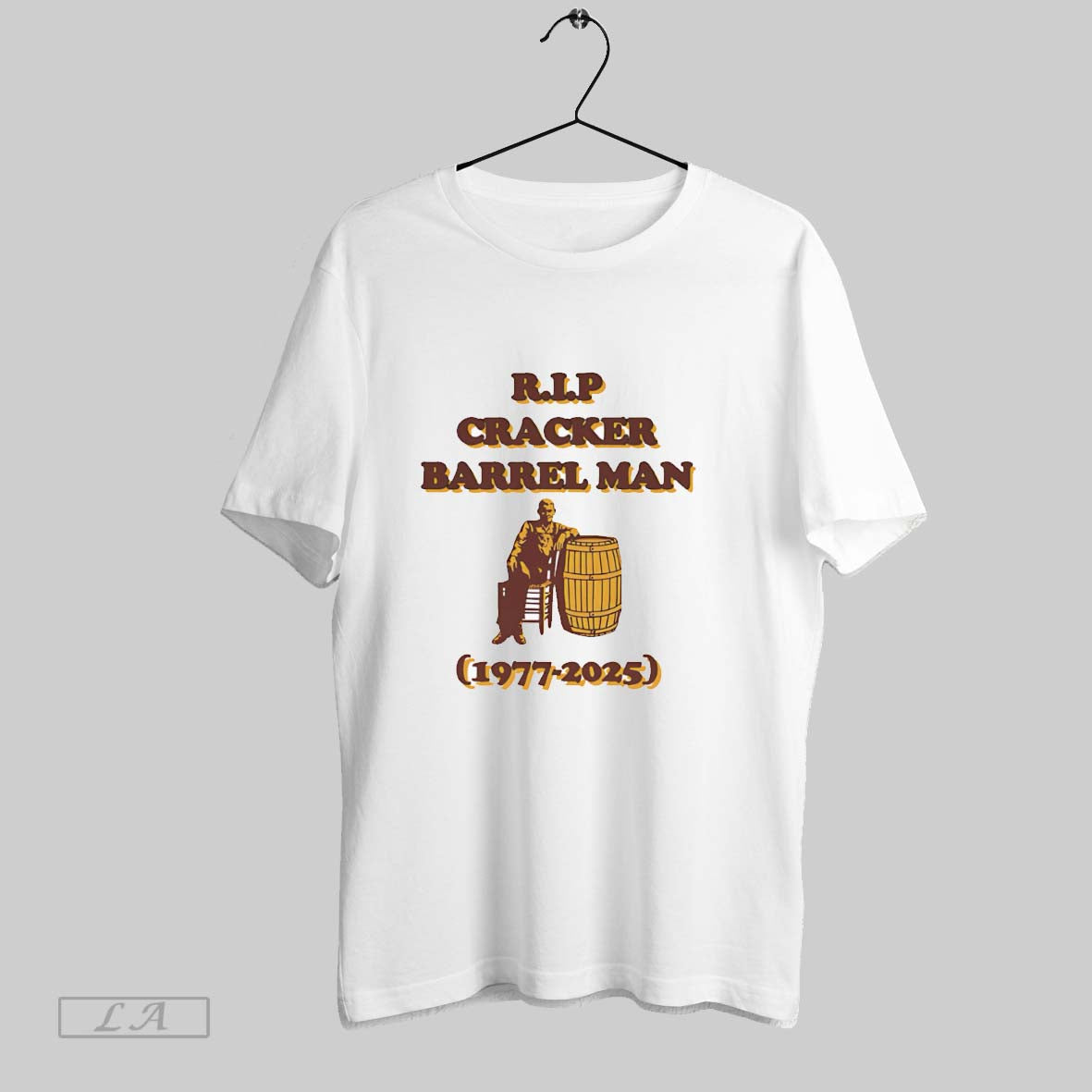 Original Rip Cracker Barrel Man 1977 2025 T Shirt