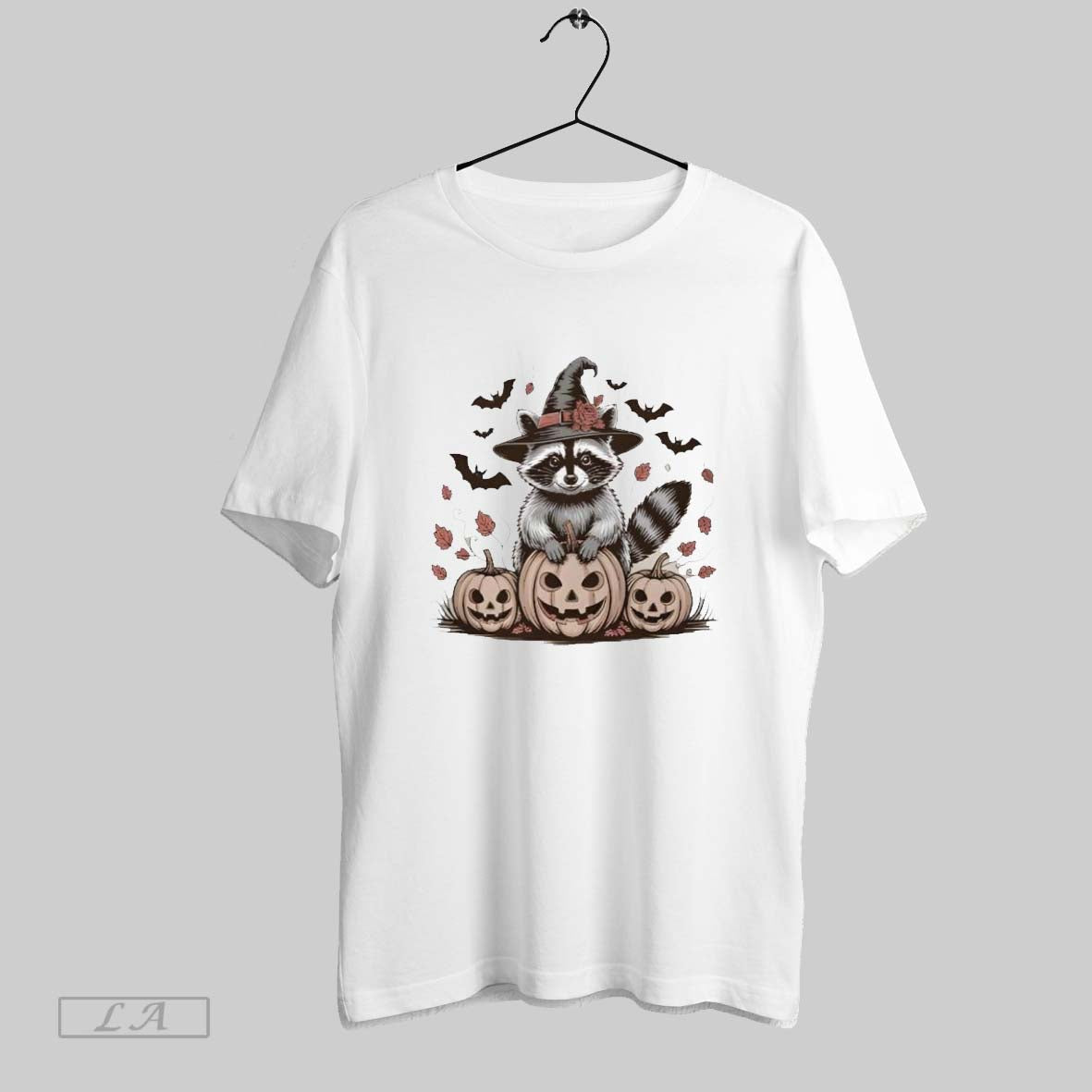 Original Raccoon Halloween Lover Retro Ladies