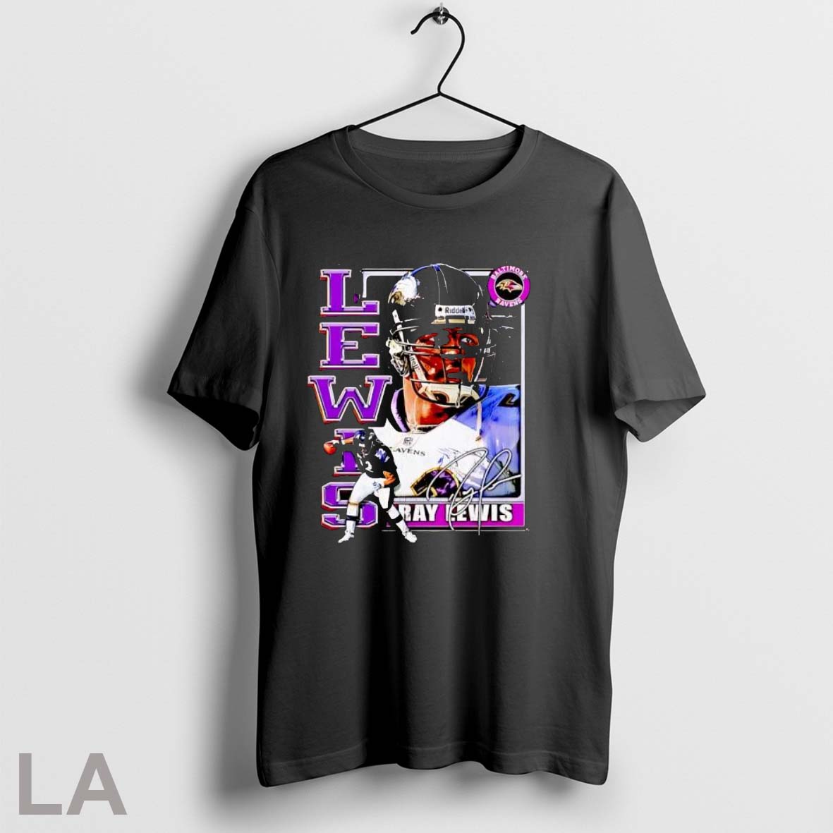 Original Ray Lewis Baltimore Ravens Signature Retro T Shirt