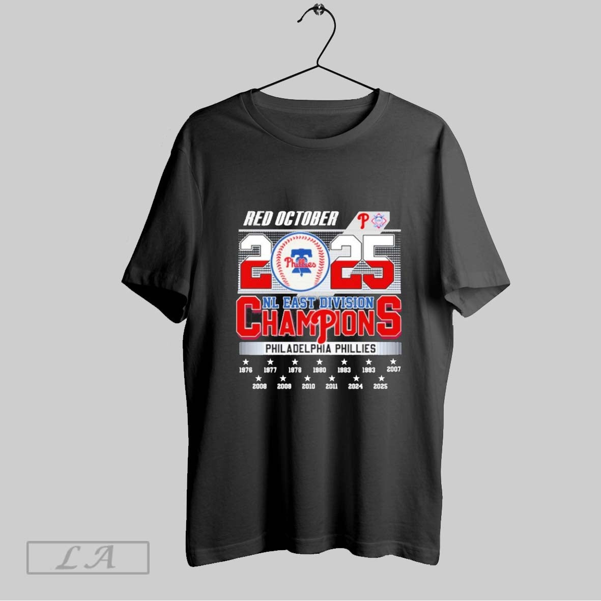 Original Red October 2025 Nl East Division Champions Philadelphia Phillies
