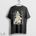 Original Rurouni Style Rabbit Samurai With Moon And Sun Graphic