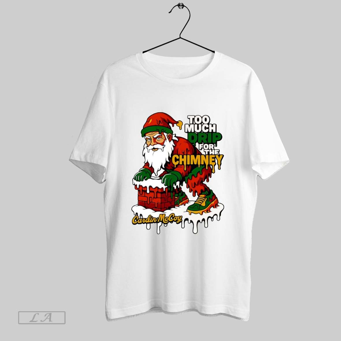 Original Santa Claus Too Much Orip For The Chimney White S