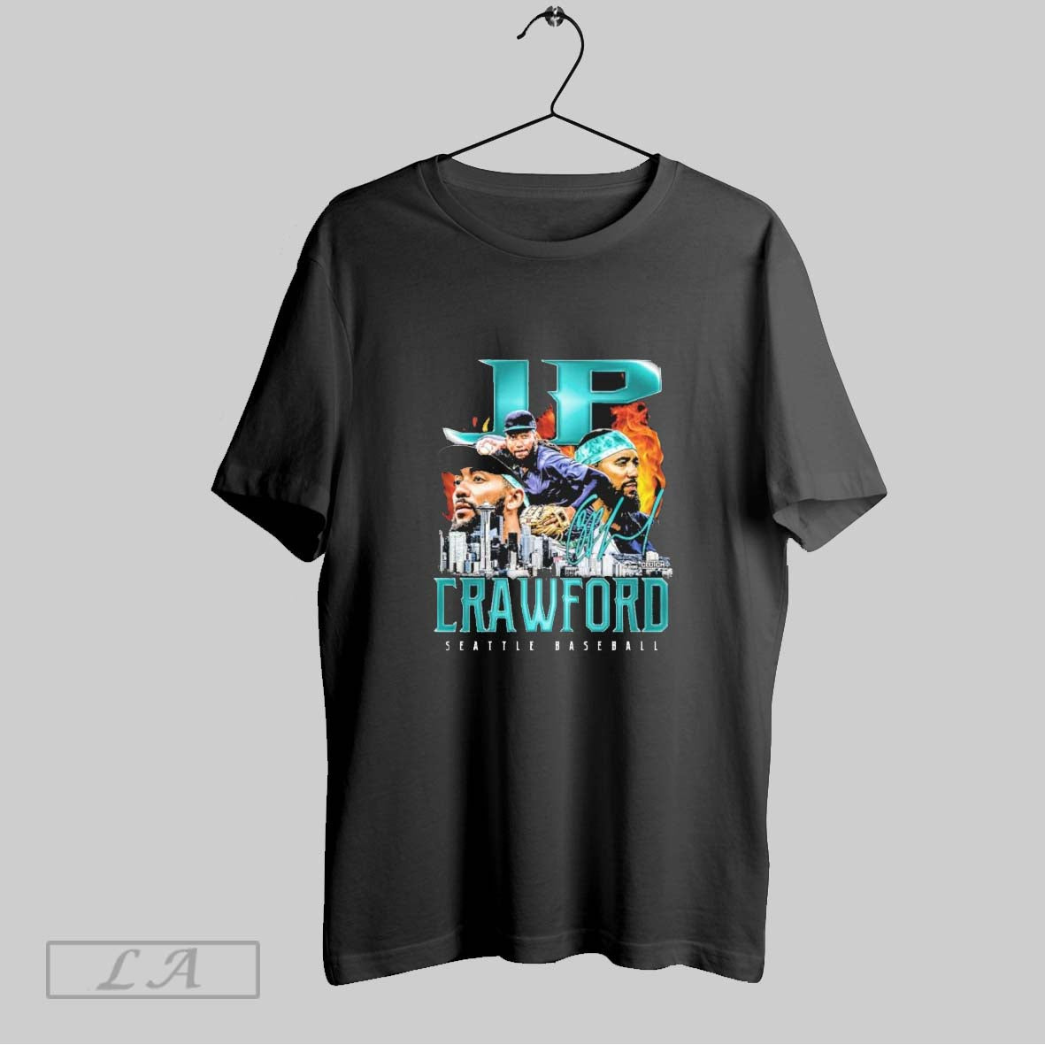 Original Seattle Mariners Jp Crawford Retro Flair T Shirt