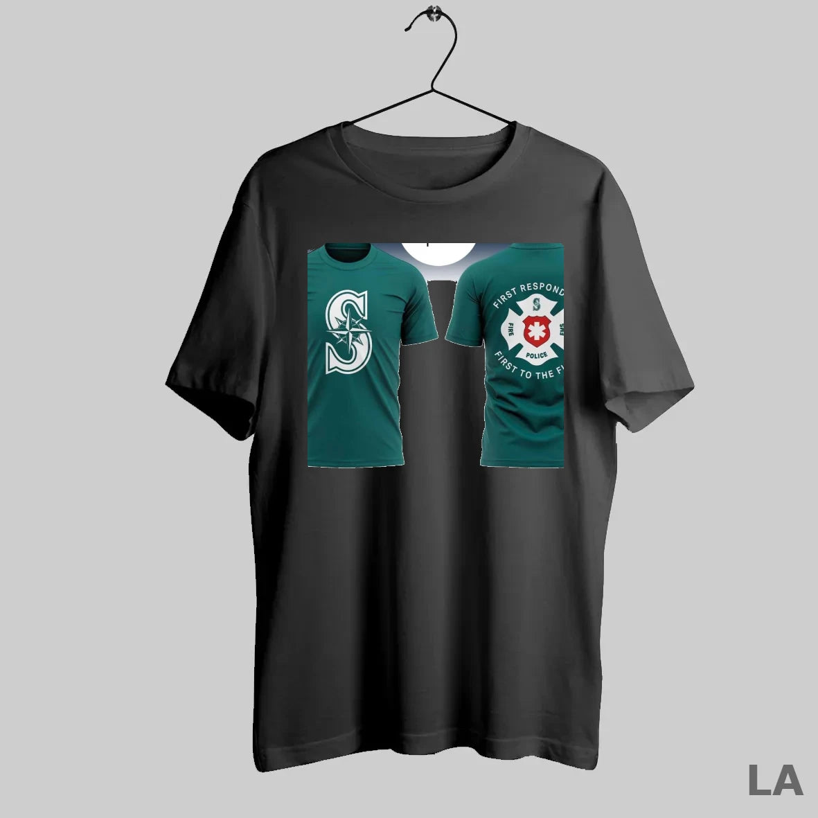 Original Seattle Mariners First Responders Day 2 Sided