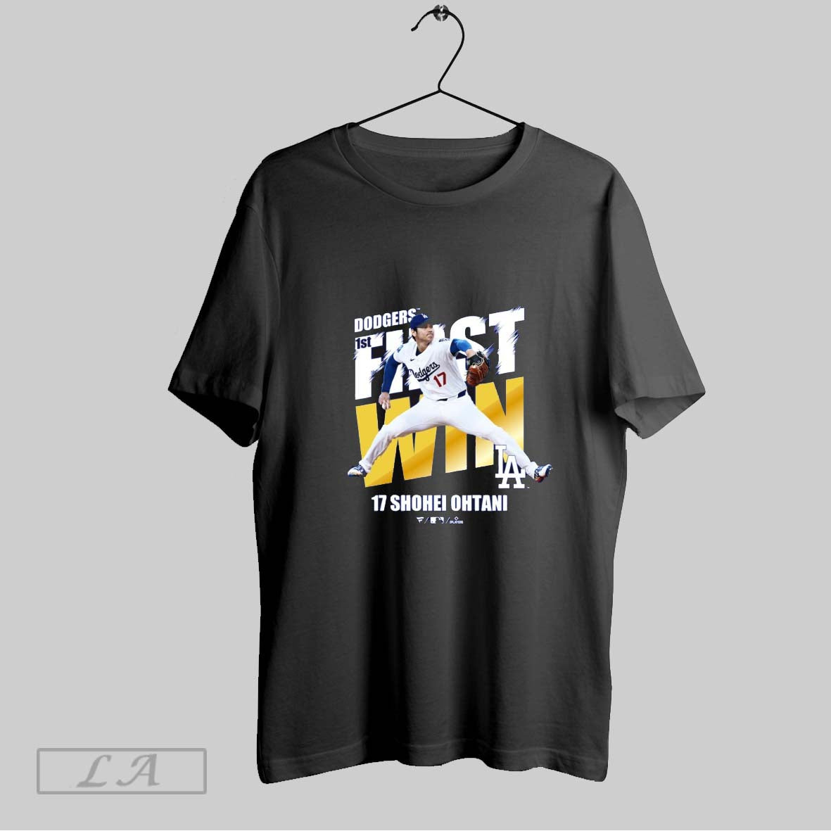 Original Shohei Ohtani Los Angeles Dodgers First Win Victory Commemorative Mlb 2025 T Shirt
