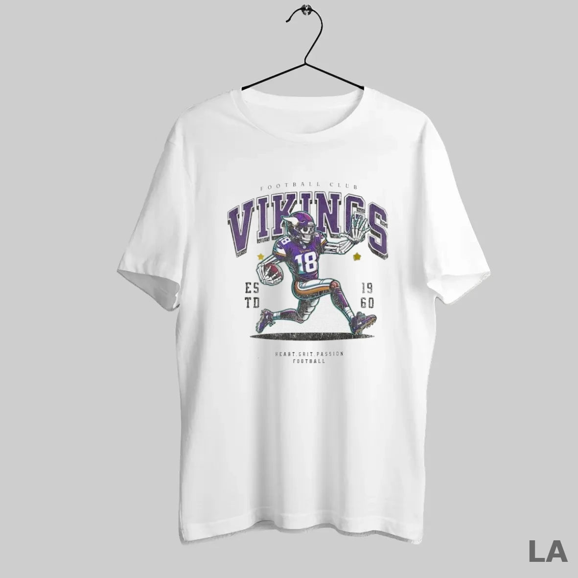 Original Skeleton Minnesota Viking Football Club Est 1960 Retro Style