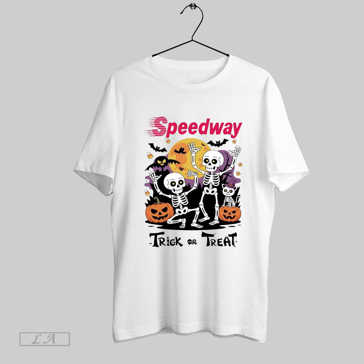 Original Skeleton Speedway Trick Or Treat Halloween
