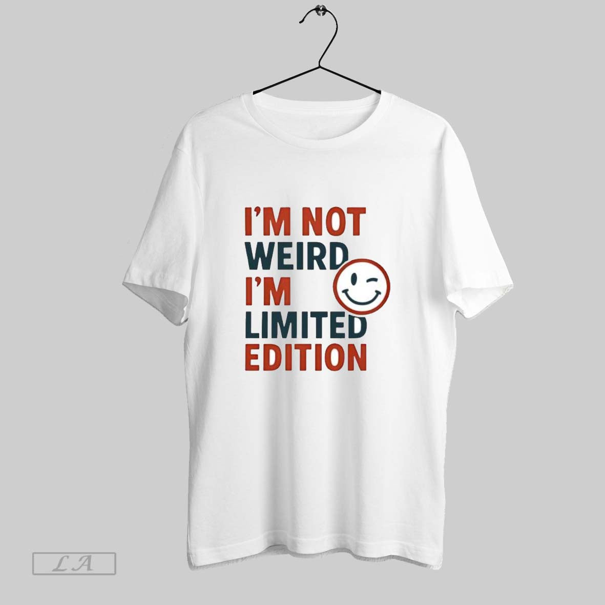 Original Smiley Im Not Weird Im Limited Edition White