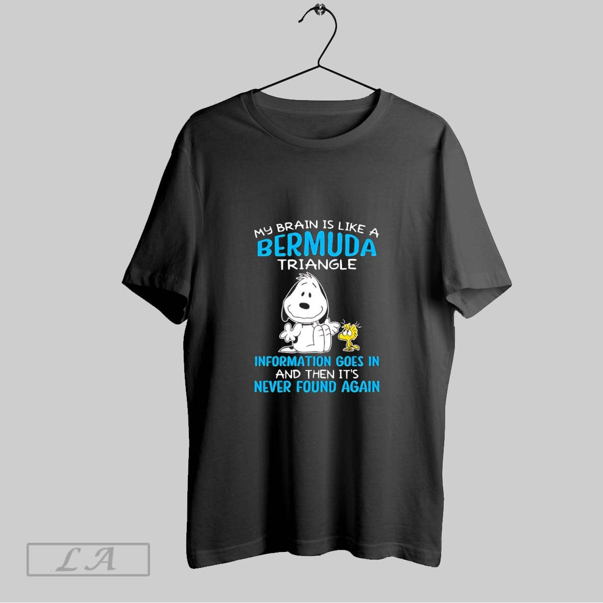 Original Snooy The Peanuts My Brain Is Like A Bermuda Triangle Cartoon