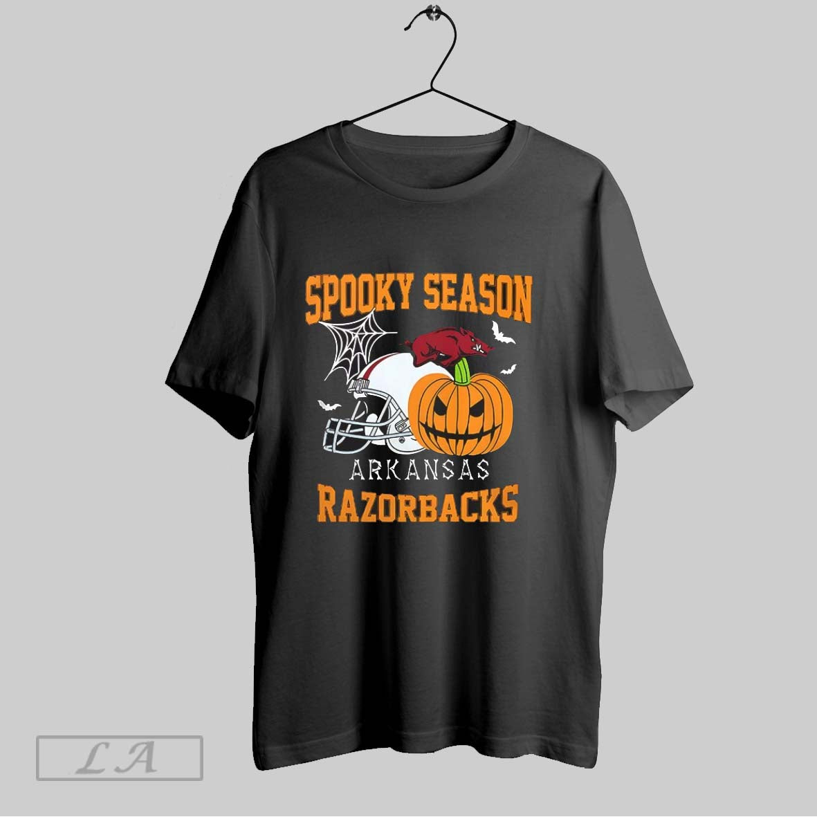Original Spooky Season Arkansas Razorbacks Football Halloween 2025 V Neck
