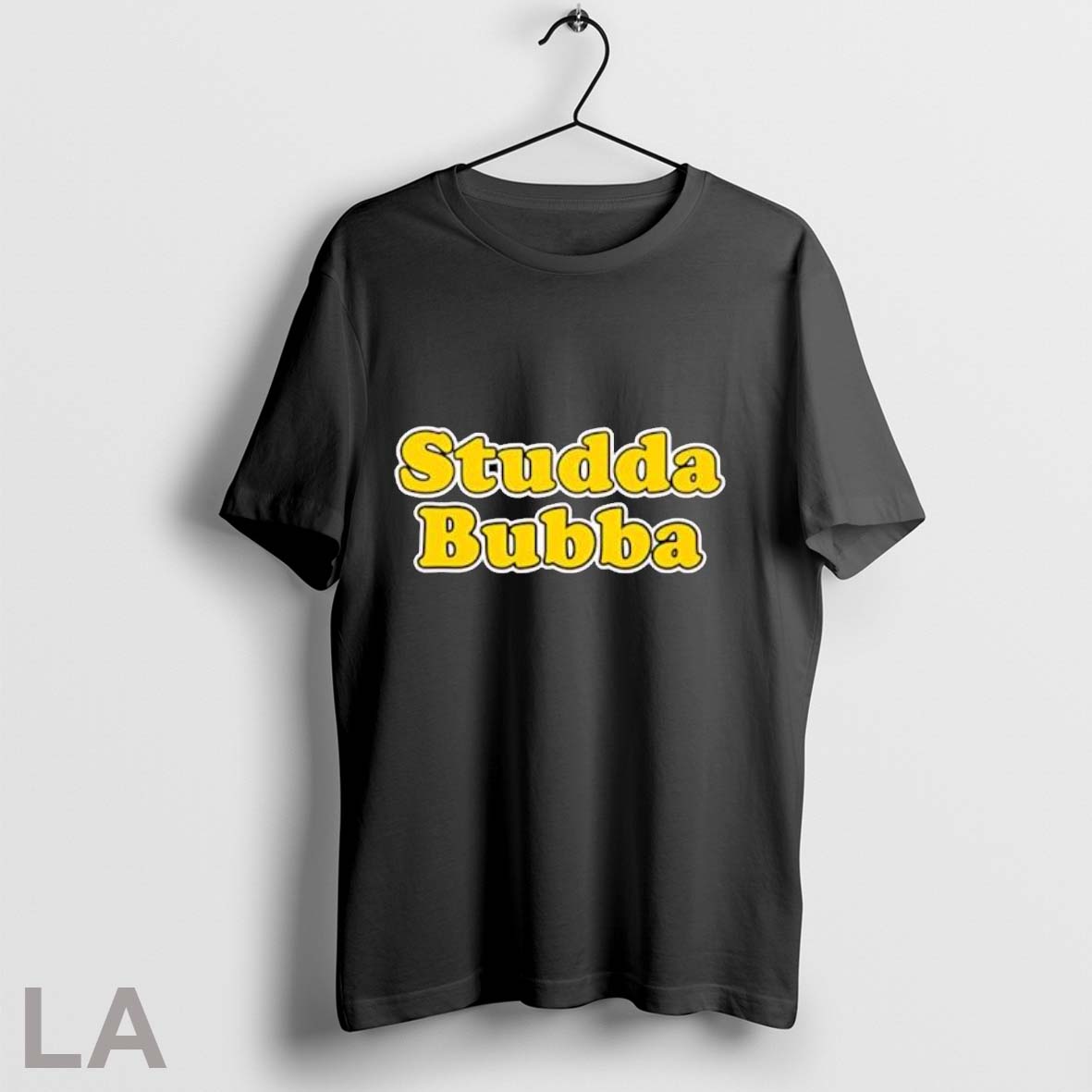 Original Studda Bubba Funny Text Bold Yellow Slogan