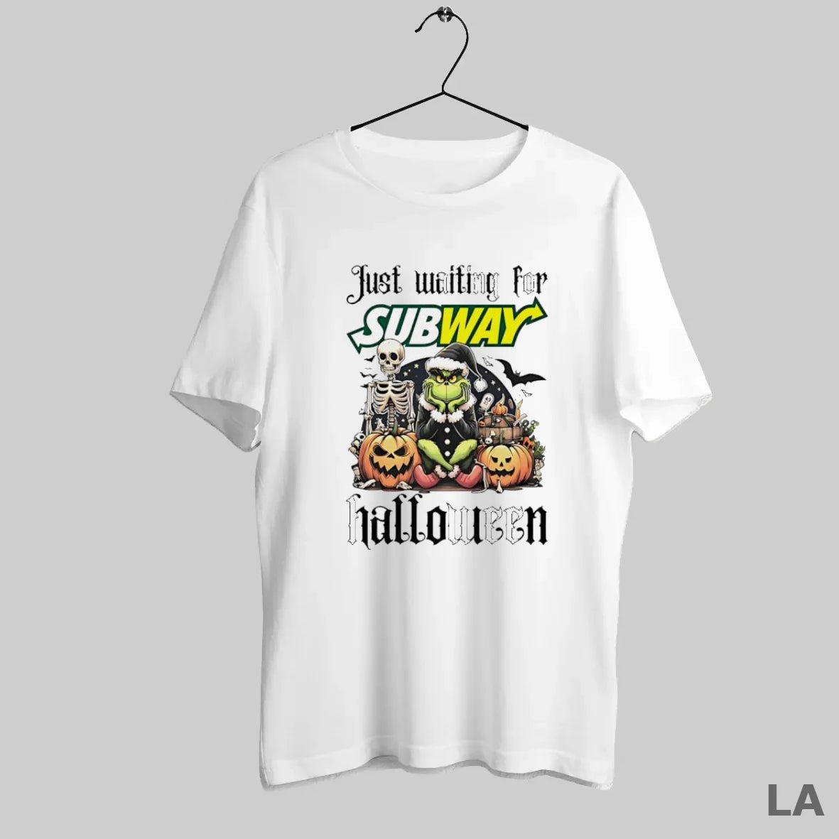 Original Subway Grinch Just Waiting For Halloween Goth Graphic