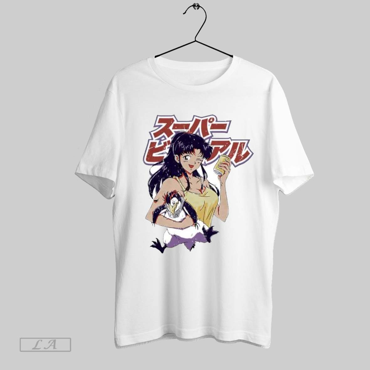 Original Super Viral Japanese Anime Girl With Penguin And Can